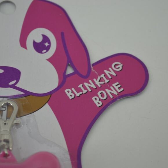 See Spot! Blinking Bone Barbie Pink Dog Pet Accessory for collar - Picture 3 of 16